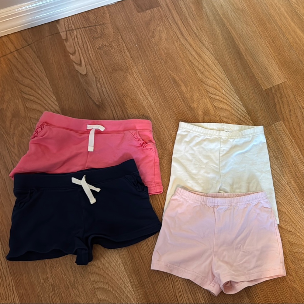 Kids' Pink and Navy Shorts Set